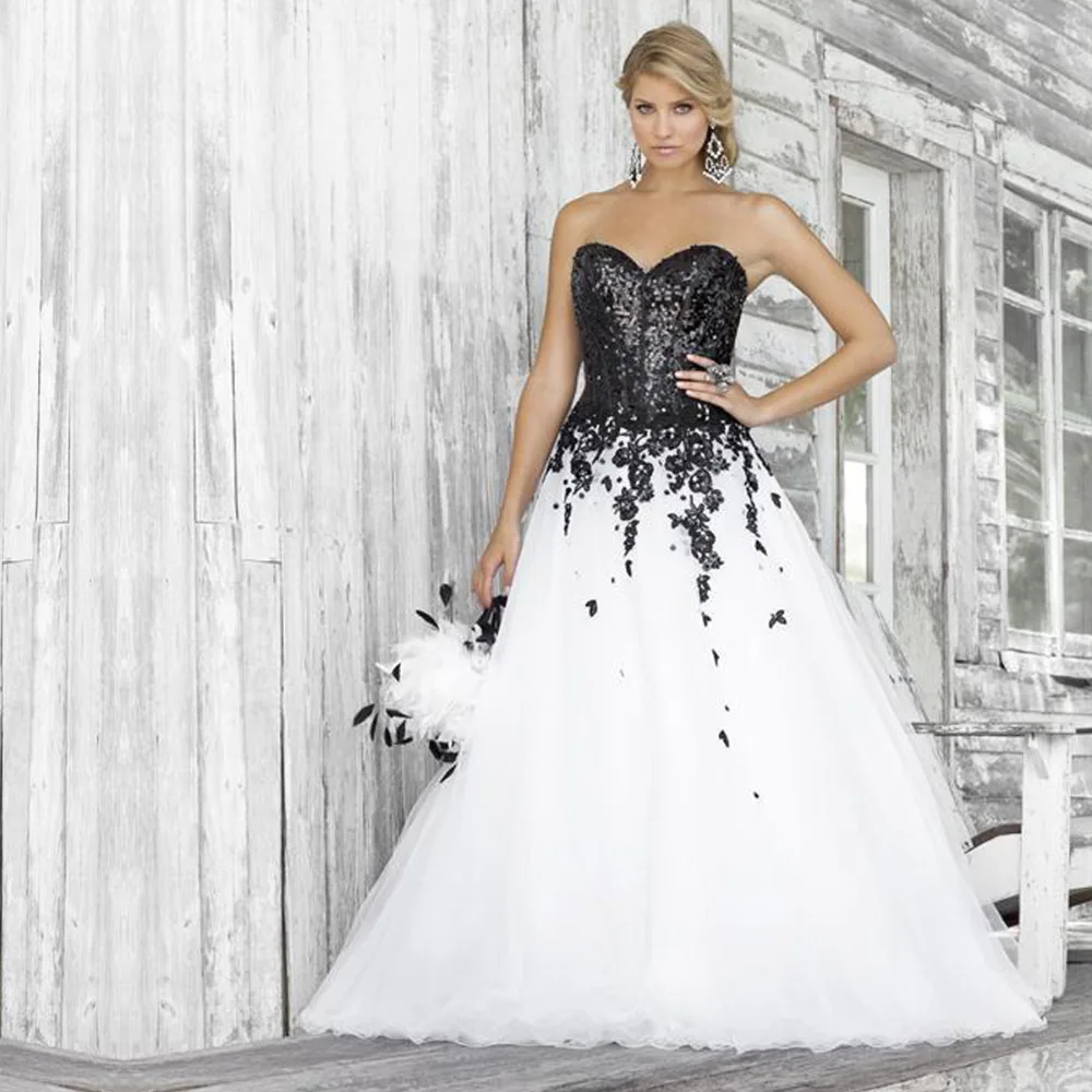 Уникальное милое черное, длина до пола с блестками аппликации свадебное платье из органзы 2018 Vestido De Novia платья для матери невесты