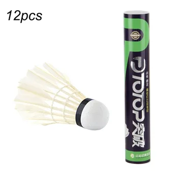

TOTOP Natural White Goose Feather Badminton Training Ball Exquisite Workmanship Sport Badminton Shuttlecocks Ball