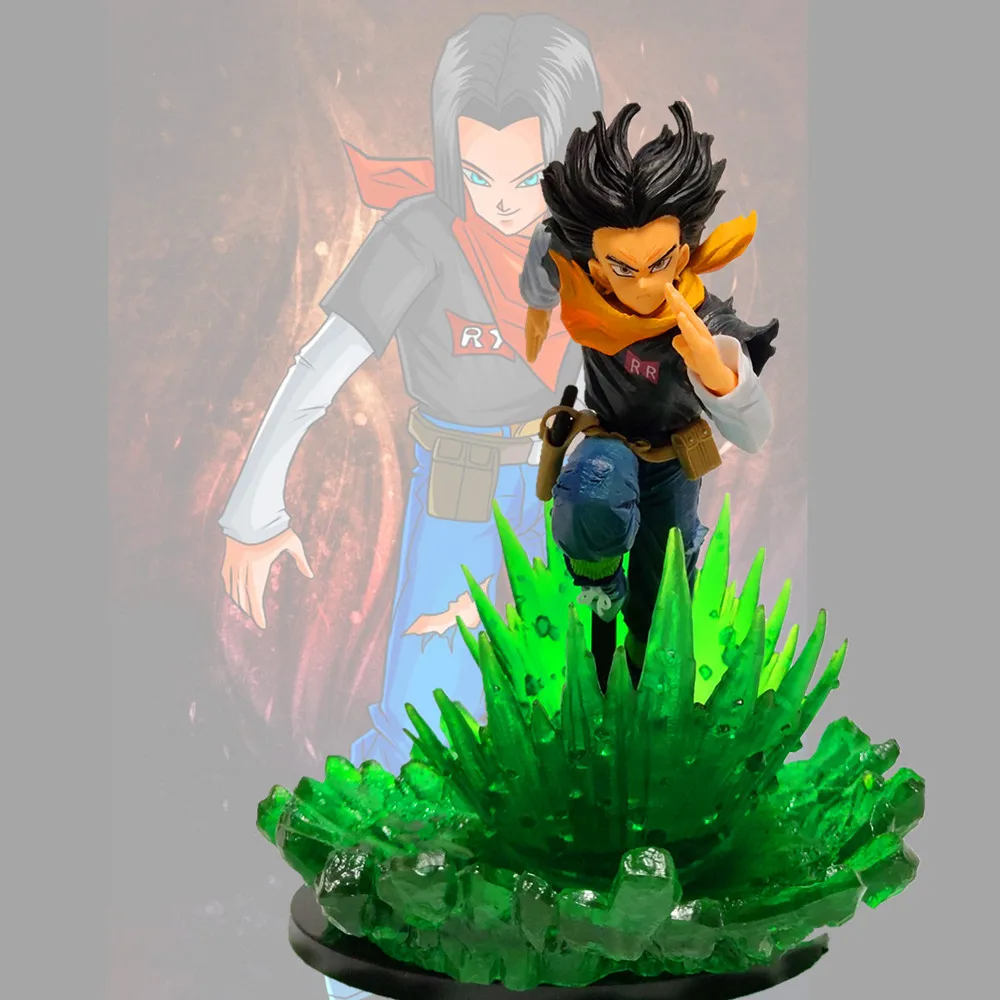 

Dragon Ball Super Android 17 Green Power Running Toy Action Figures Anime Dragon Ball Z Android 17 Lapis Figurine DBZ