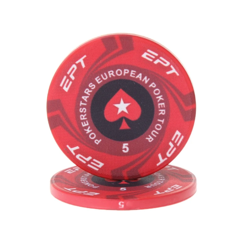 2 шт. 4 см EPT керамические покерные фишки Европейский Pokers Tour ТЕХАС ХОЛДЕМ казино монеты