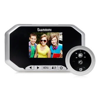 

DANMINI 3.0" Digital Doorbell LCD Peephole Viewer Camera Viewer PIR Motion Detection Door Eye Video Record Night Vision