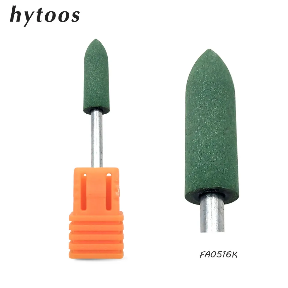 HYTOOS 5*16 мм Силиконовое педикюрное сверло 3/3" роторные сверла для маникюра, аксессуары для ногтей, Tool-FA0516K для полировки ног