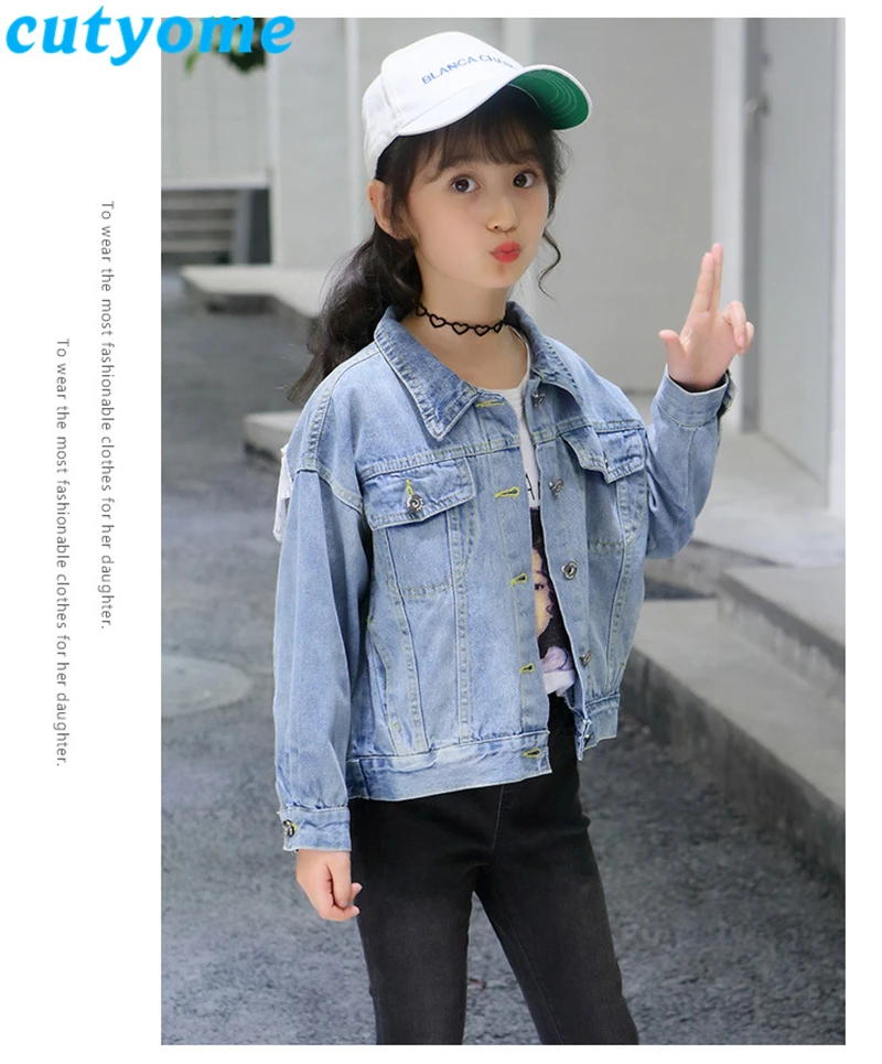 teenage girls ruffles denim jacket7