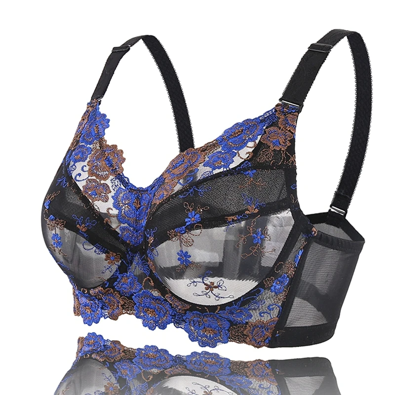 New Arrival Summer Style Thin Sexy Lingeries Women bras plus size 110EFGH Big Size large cups lace Embroidery women's underwear New Arrival Summer Style Thin Sexy Lingeries Women bras plus size 110EFGH Big Size large cups lace Embroidery women's underwear