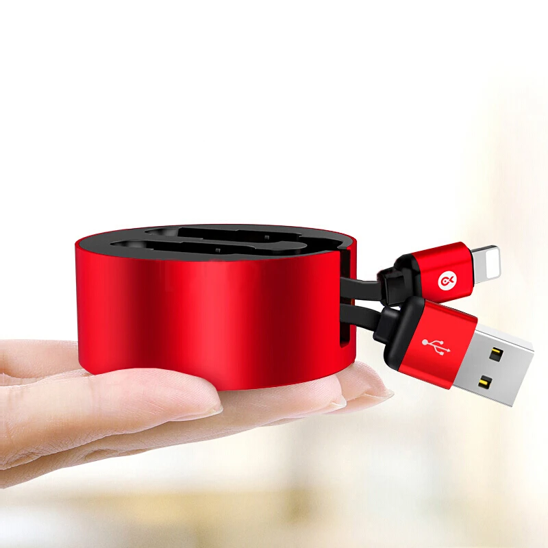 Biaze كبل USB قابل للسحب ل iphone X 8 7 6 S زائد 5 الهاتف المحمول مزامنة بيانات USB كابل شحن ل باد المحمولة كابل الشاحن