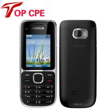 Nokia C2-01 разблокированный мобильный телефон C2 2," 3.2MP Bluetooth русский и Иврит Клавиатура Восстановленный GSM/WCDMA 3g телефон