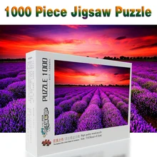 Романтический Лаванда головоломки 520/1000/1500 шт. Фэнтези пейзажи Детские пазлы Развивающие игрушки для взрослых