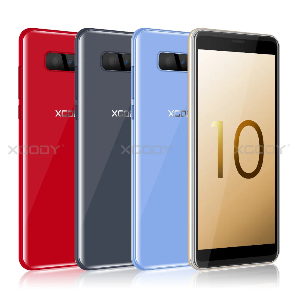 XGODY S10 мобильный телефон с 5 дюймовым 18:9 ОЗУ 2 Гб ПЗУ 16 MT6580 четырехъядерный двойной