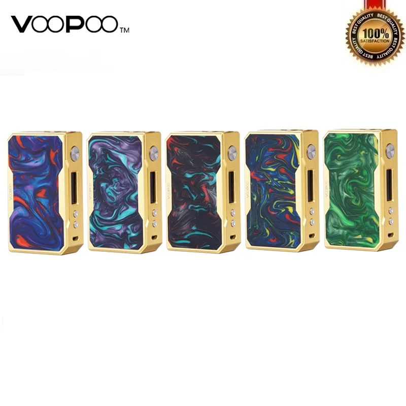 Оригинал VOOPOO DRAG X007 157 Вт бокс мод 18650 TC моды с чипом US GENE электронная сигарета 510
