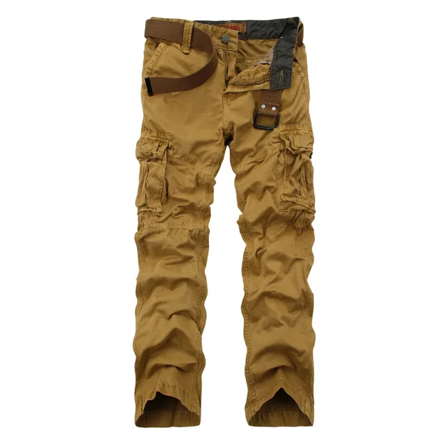 High Quality Men's Cargo Pants Casual Baggy Pants western Cotton ...