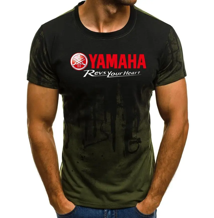 2019 брендовая летняя новая мотоциклетная футболка YAMAHA мужские футболки с