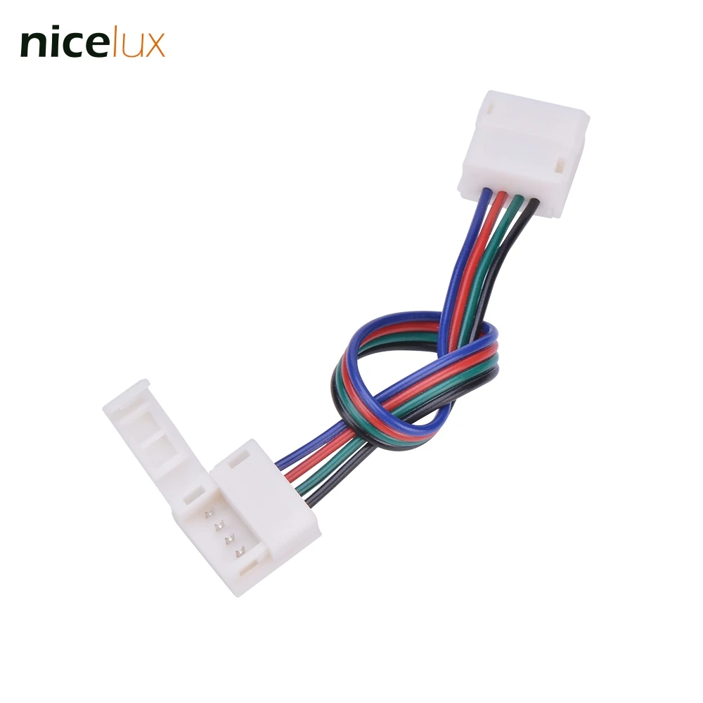 10 шт. 2 контактный 4 разъем для светодиодной ленты SMD 8 мм 3528 5050 RGB одноцветная IP65/54