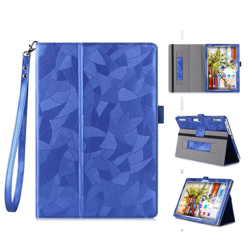 

Hand Holder Leather Case For Lenovo Tab 2 A10-30F A10-70F A10-30 X30 x30f Cover Cases Funda for Tab3 10 TB3-X70 TAB-X103 Case