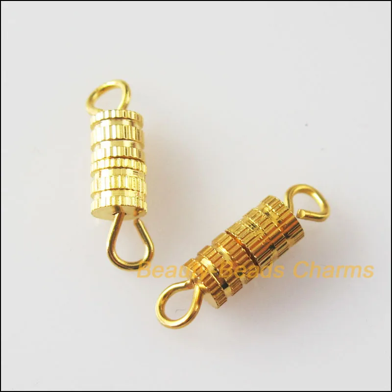 

New 20Pcs Fit Necklace Tiny Clasps Connectors Gold Plated 4x15mm