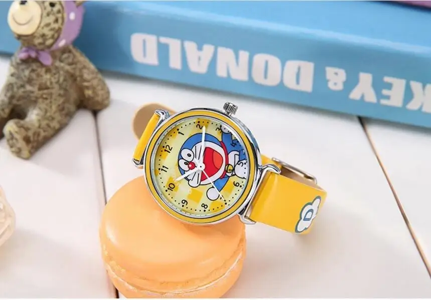Лидер продаж; милые детские часы doraemon; подарок для девочек и мальчиков; модные детские кварцевые наручные часы; детские часы для студентов