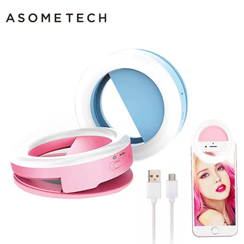 

USB Charger Selfie Ring Flash Light 36 LED Photography Enhancing Beauty Lamp Rechargeable Enhancing Clip Camera for moblie phone