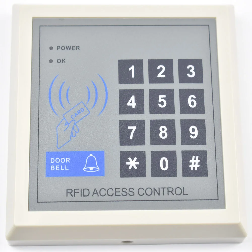 RFID Access Control System Device Machine Security 125Khz RFID Proximity Entry Door Lock 1000 user Card Reader Door Lock System - Famidy.com