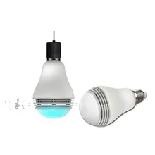 E26 E27 RGBW Wireless LED bluetooth speaker bulb Audio Speaker Music Playing & Lighting With APP