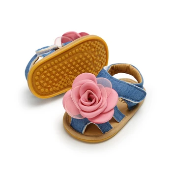 

Infant Shoes Baby Girls Sandals Shoes Newborn Summer Footwear for Baby Flower Anti-slip Kids Soft Sole Sandals