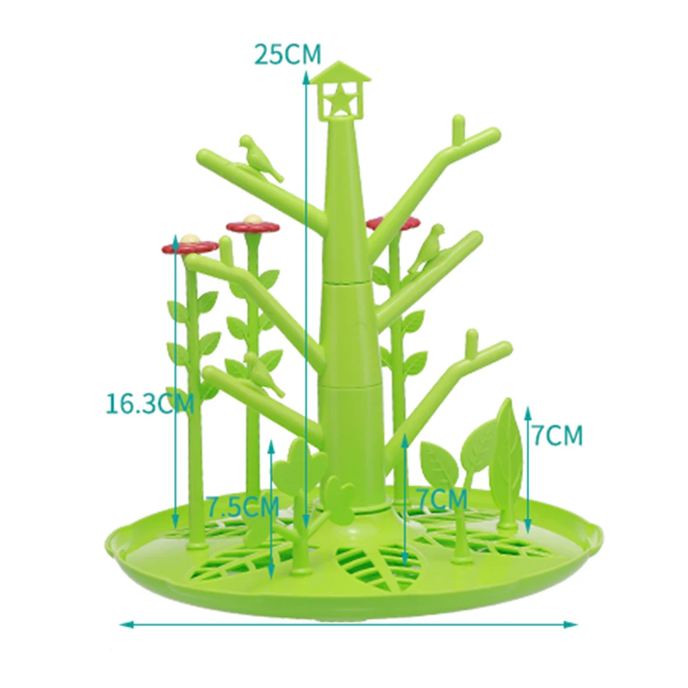 Сушилка для детских бутылочек Съемная детская бутылочка для кормления Чистящая сушилка в форме деревьев держатель для успокоительная соска полка для чистки