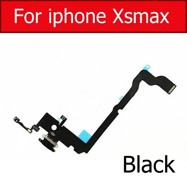 USB Шлейф для зарядного устройства кабель для iPhone X XS XR Xs Max USB зарядное устройство разъем порта с микрофонный гибкий кабель запасные части