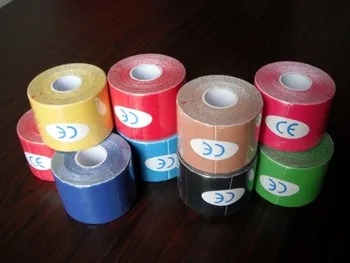 

5M*5CM 10 Roll Sports Tape Kinesiology Sport Physio Muscle Strain Injury Support Muscles Care Strap Physio Adhesive Bandage