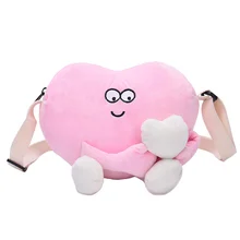 Модные женские туфли удобные сумки через плечо в форме сердца Повседневное сумки через плечо милый детский для девочек плюшевая Сумочка BOLSOS Женская сумочка A Main