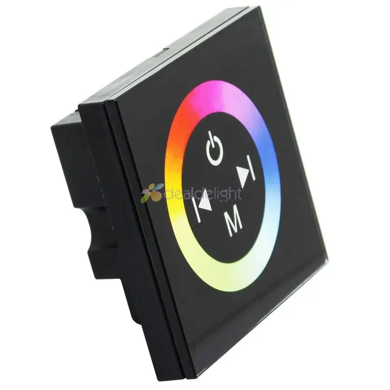 TM08 Сенсорная панель RGB светодиодный контроллер настенное крепление DC12V/24V 12A