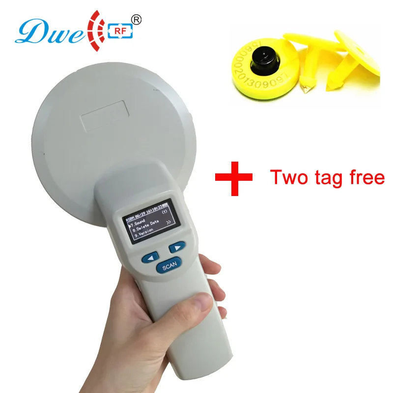 

DWE CC RF Control Card Readers blue TH handheld rfid reader animal microchip reader BT USB FDX-B rfid scanning