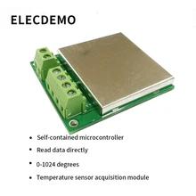 K-type thermocouple module RS485 MAX6675 temperature sensor acquisition module MODBUS communication function demo board K-type thermocouple module RS485 MAX6675 temperature sensor acquisition module MODBUS communication function demo board