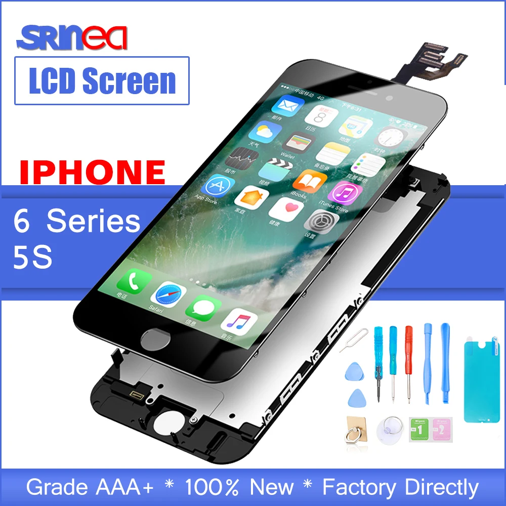 Для Iphone 6 S ЖК экран и дигитайзер в сборе I Phone Apple 6s 6plus 6p p 5S замена Lcd сенсорный