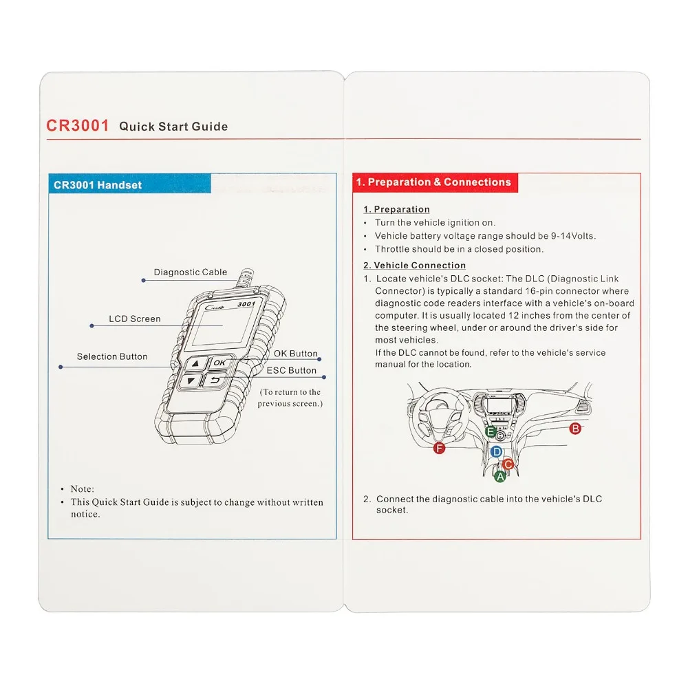 10 шт./лот launch X431 CR3001 OBD2 сканер поддержка полного OBD II/EOBD launch Creader 3001 автоматический сканер диагностический PK ELM327 V1.5