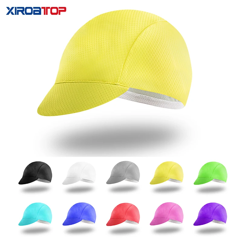 Nuova vendita calda di colore Solido Cappelini da ciclismo Donne Degli Uomini di usura della Testina Del Sole UV Del Cappello MTB Della Bicicletta Della Bici della Squadra Casco all'interno Cap cappuccio Corsa e Jogging Cappello
