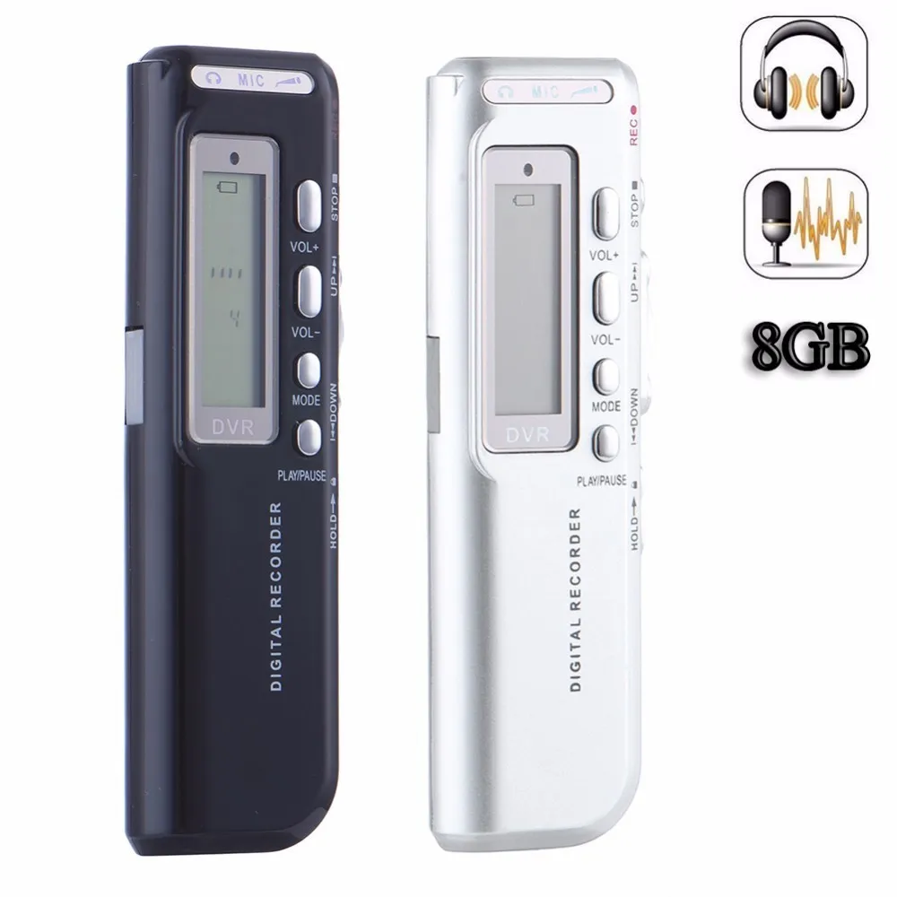 

Mini Portable USB Voice Recorder Pen Professional Rechargeable 8GB Digital Sound/Voice Recorder Meeting Dictaphone MP3 Player