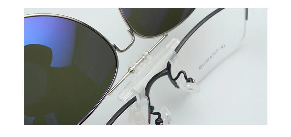 Evrfelan пилот зеркальные Поляризованные клип на солнцезащитные очки для женщин для мужчин флип объектив вождения очки ночного видения зажимы