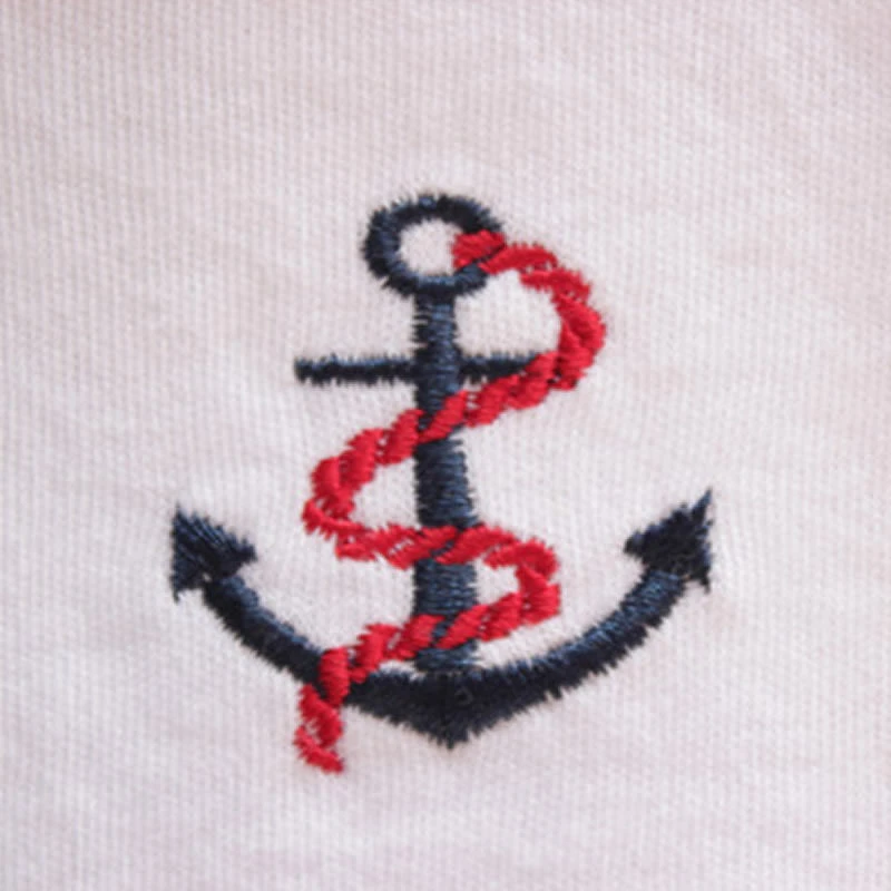 Newborn baby boy romper anchor sailor costume infants white cotton Short sleeve one piece jumpsuit Halloween costumes