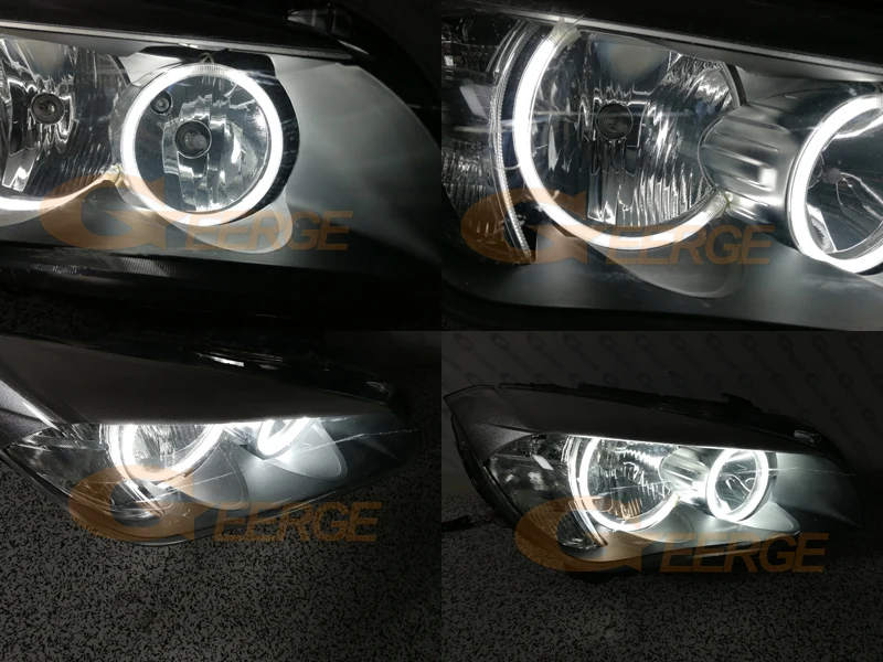 BMW X1 E84 2010-2014 Halogen headlight ccfl angel eyes kit (9)