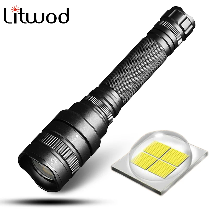 Z201515 32w chip xlamp CREE XHP70 32000lm powerful Tactical LED flashlight torch zoom cree xhp70 Lantern power by 18650 battery