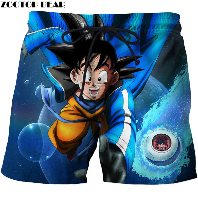 Новый Cloudstyle Для мужчин короткие шорты Лето быстросохнущая DragonBall Goku пляжные Повседневное мужской 3D печати дышащий Фитнес zootop bear