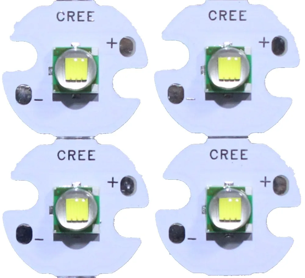 5 шт. CREE XML XM-L T6 светодиодный U2 10 Вт белый высокой мощности светодиодный Диод с 12 мм 14 мм 16 мм 20 мм PCB для DIY