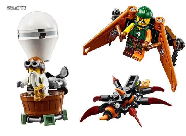 Совместимость Legoe giftse 482 шт. Phantom Тигр вдова River Island собраны Ninjagoe Гром Мечник