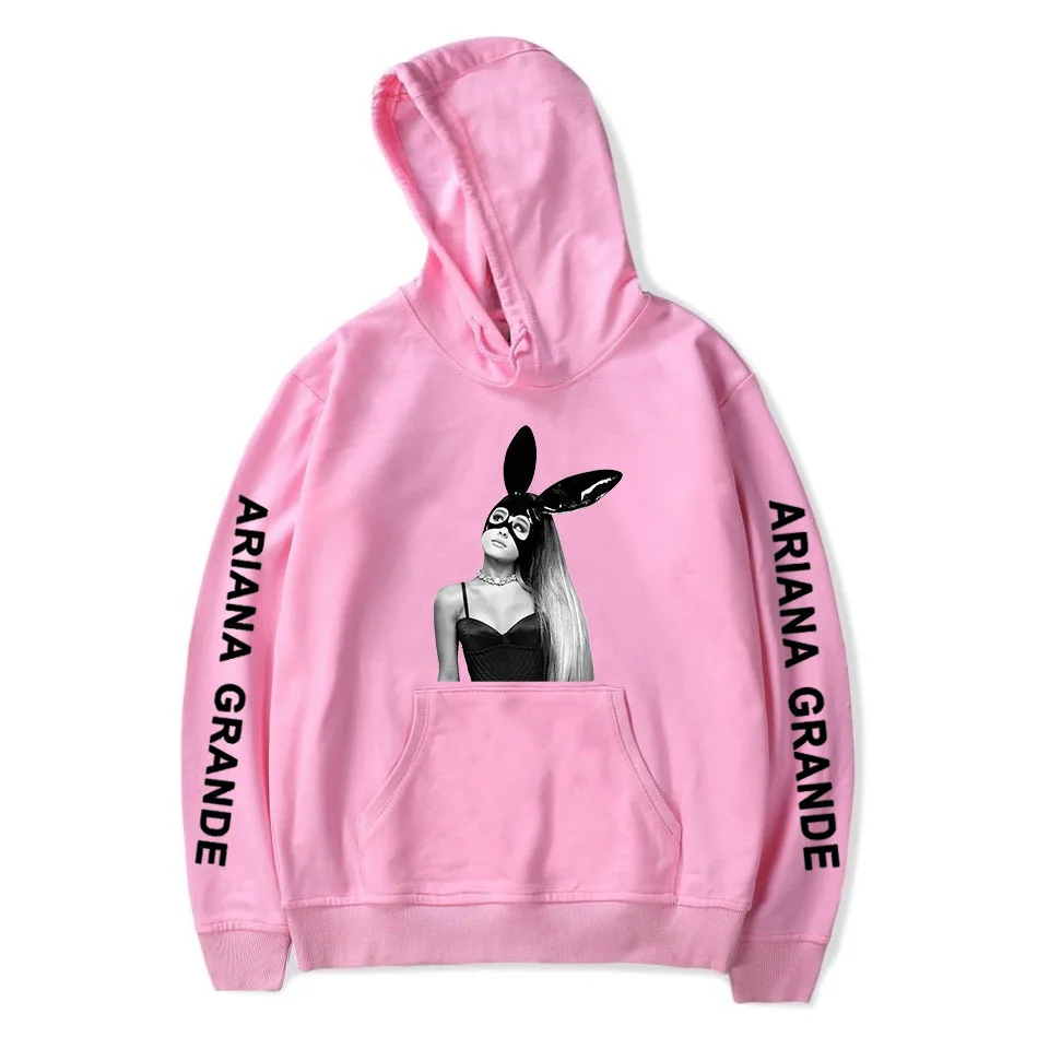Spring 2019 Ariana Grande Sweatshirt Dangerous Woman Tour Hip Hop Hooded Hoodie Women Clothes Harajuku Girl Hoodies Sweatshirts  (3)