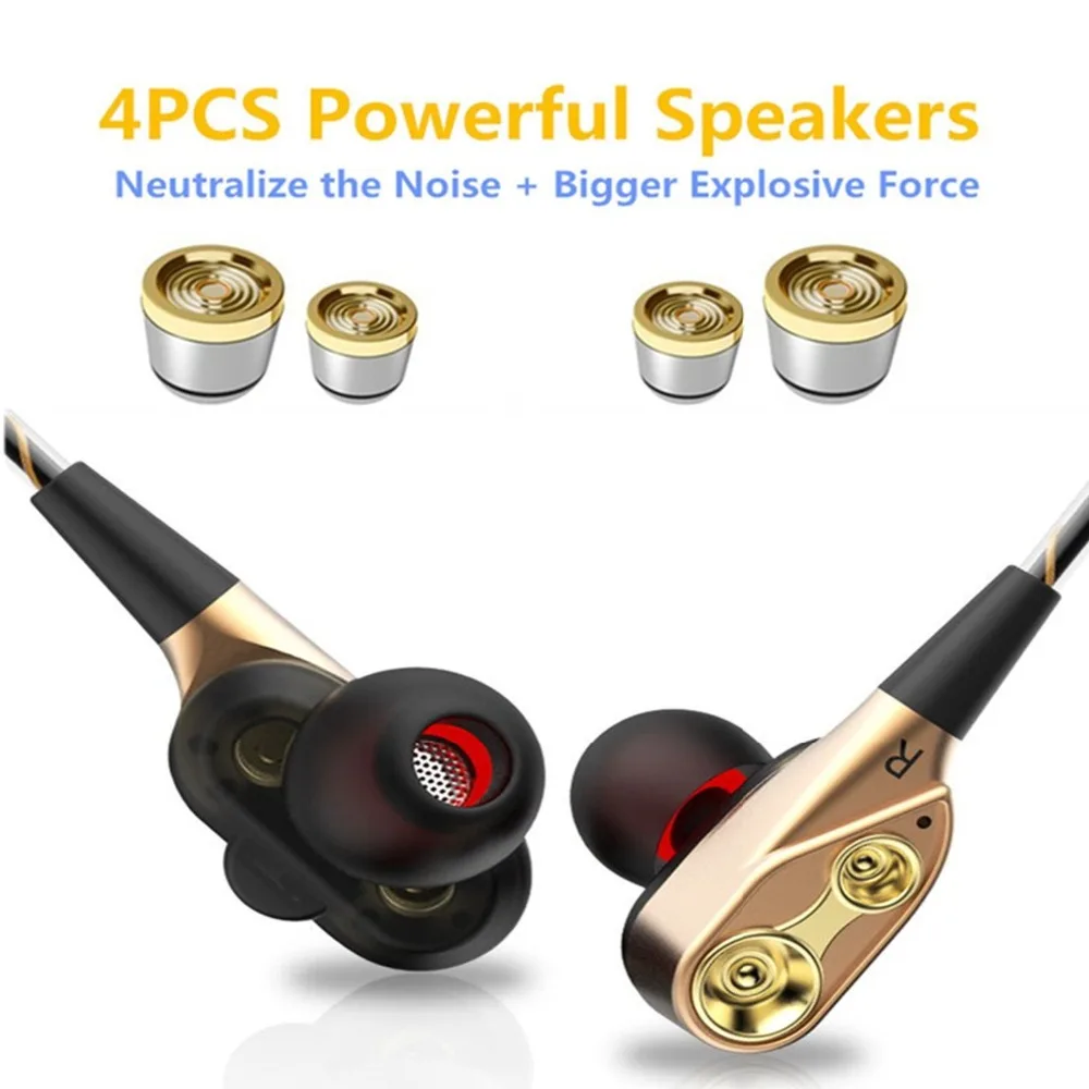 Headphones, In Ear Earphones Earbuds Headphones Headset with Dual Drivers, High-fidelity Audio and Deep Bass with Mic Tablet (7)