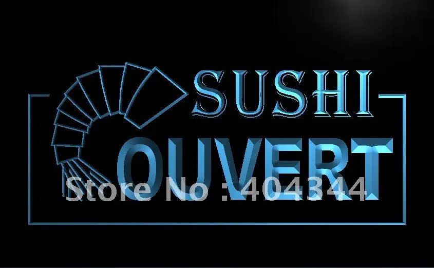 LK169- OUVERT Sushi Japanese Bar Beer LED Neon Light Sign home decor crafts | Дом и сад