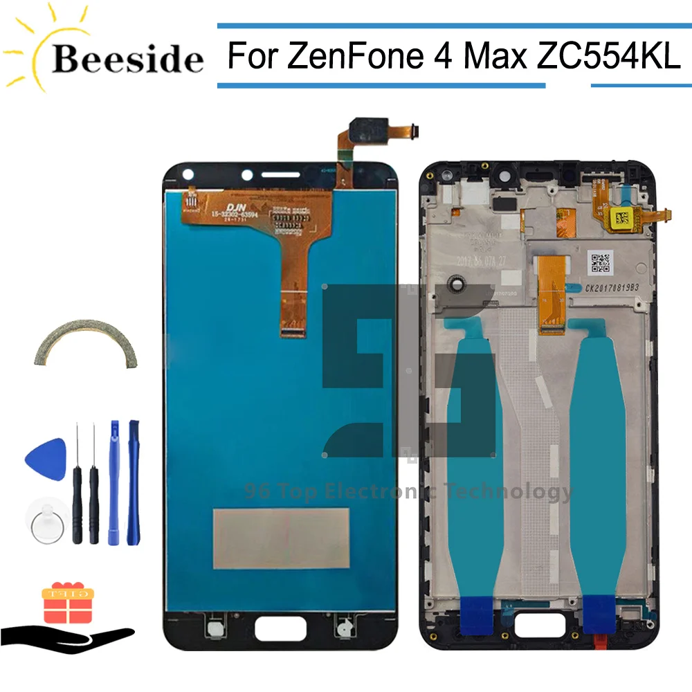 

AA+ Quality LCD With Frame For Asus ZenFone 4 Max 5.5 ZC554KL X00IS X00ID LCD Display Touch Screen Digitizer Assembly Replace