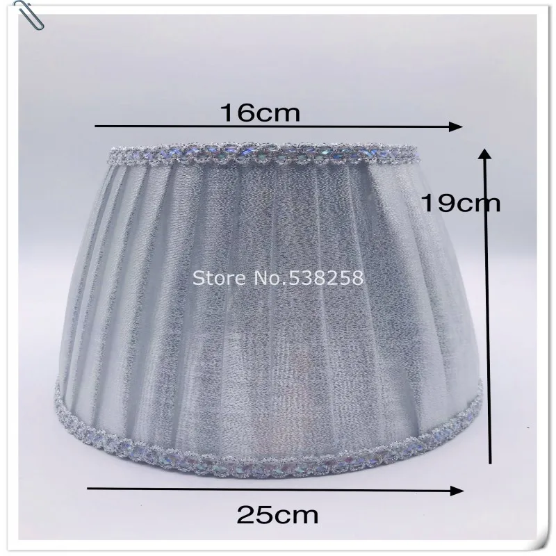 

E27 Art Deco lamp shade for table lamp gray color fabric lampshade Modern style lamp cover