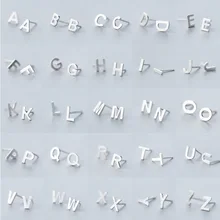 ANENJERY DIY ювелирные изделия 1 пара крошечные 925 пробы серебряные серьги-гвоздики для женщин Имя Серьги S-E845