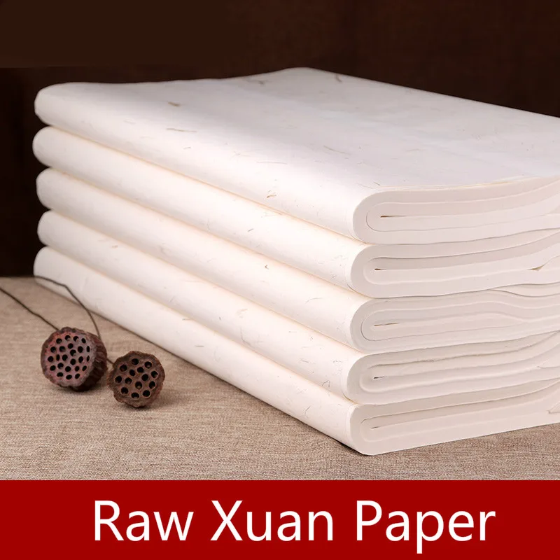 100-folhas-embalar-papel-xuan-chines-tradicional-pincel-de-caligrafia-escrita-arroz-papel-paisagem-pintura-da-flor-do-passaro-xuan-papel-cru