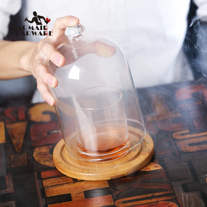 

Glass Lid Cup Cover For Cocktail Bar Tools
