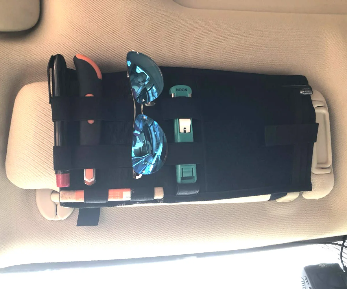 Тактический MOLLE козырек автомобиля панель грузовик автомобиль солнцезащитный козырек Органайзер держатель Чехол подходит для большинства транспортных средств